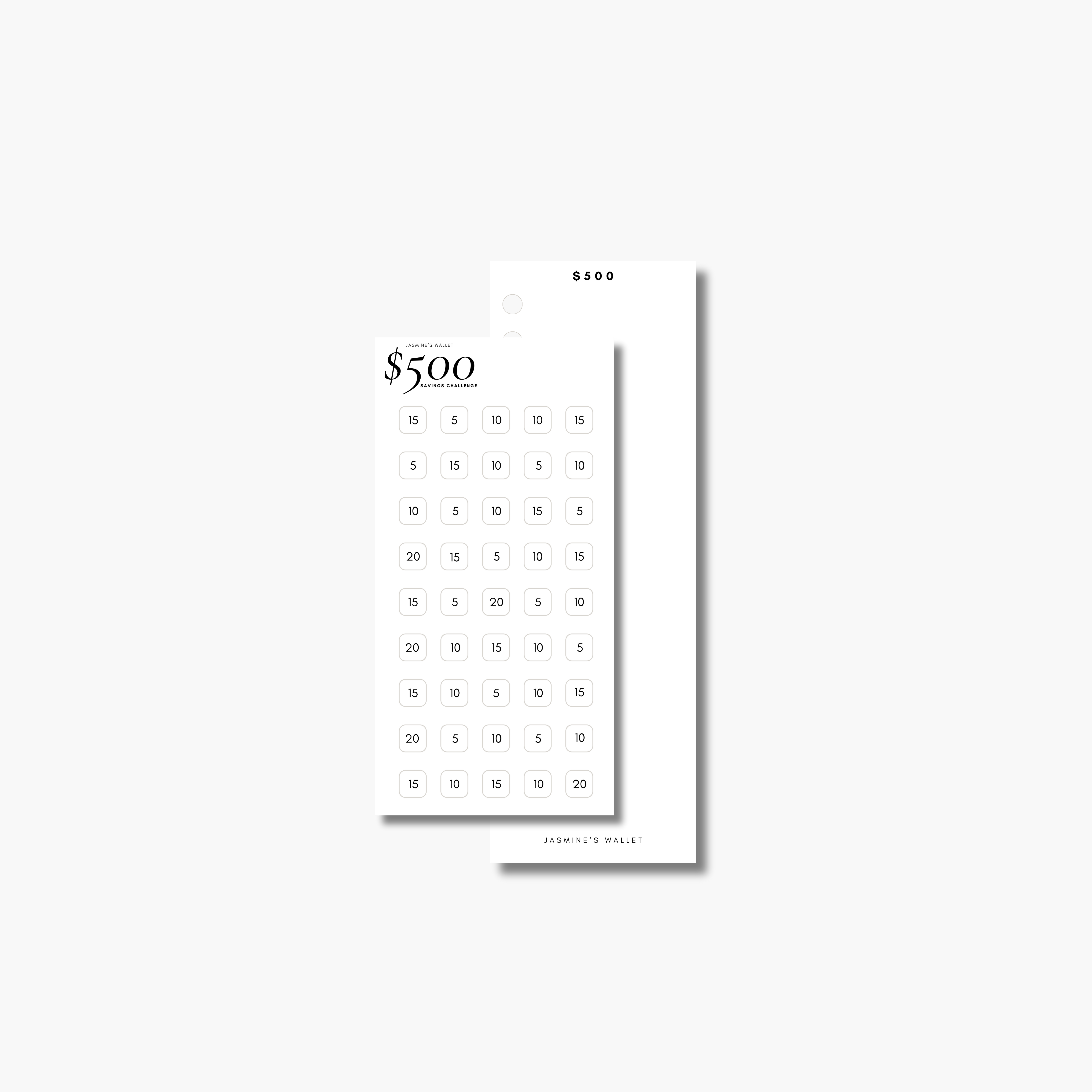 savings challengeスマイル Nj_saving Super Cute Summer Holiday Savings Challenge set of four – mrsneat