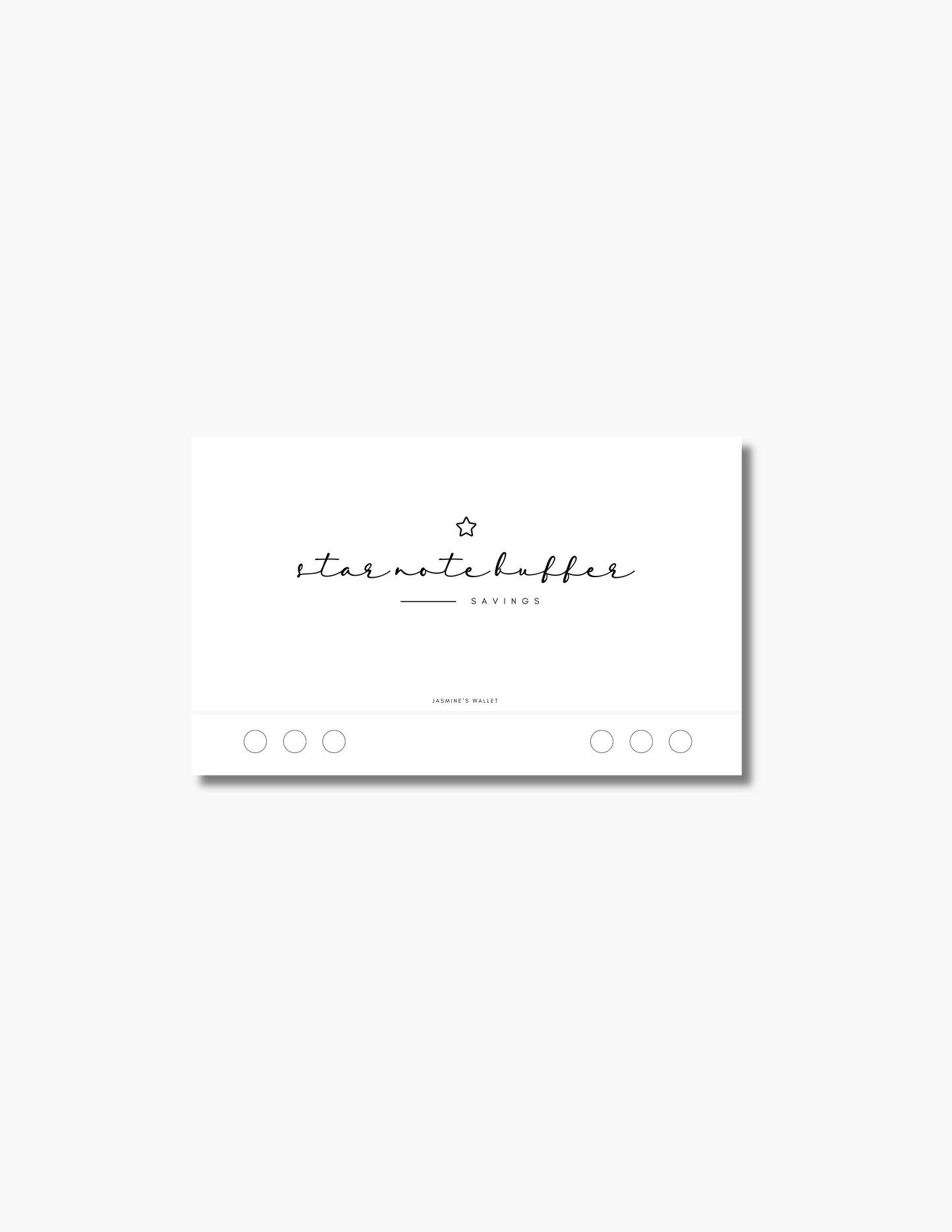Star Note Buffer Envelope