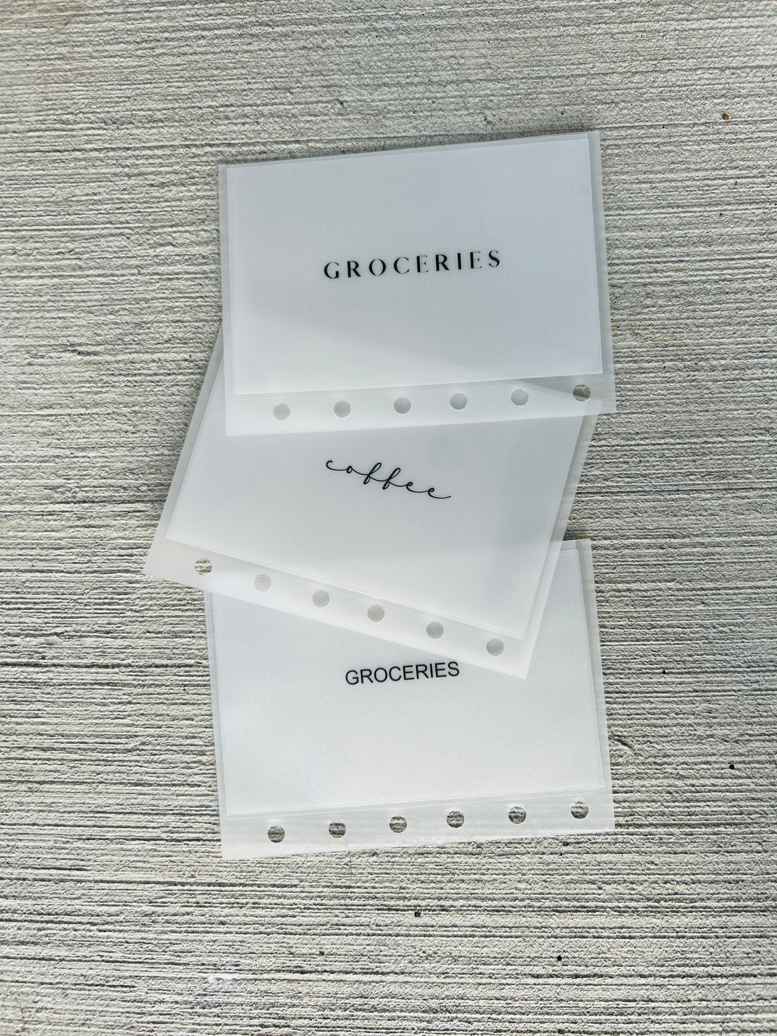 Matte Geldumschläge im A7-Format