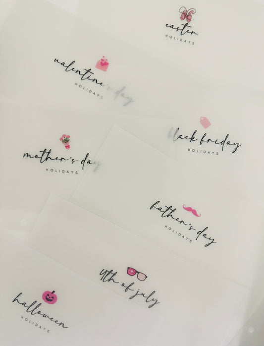 Pink Holiday Envelopes