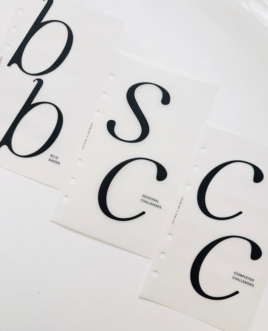 Bold Letter Dashboard | Custom