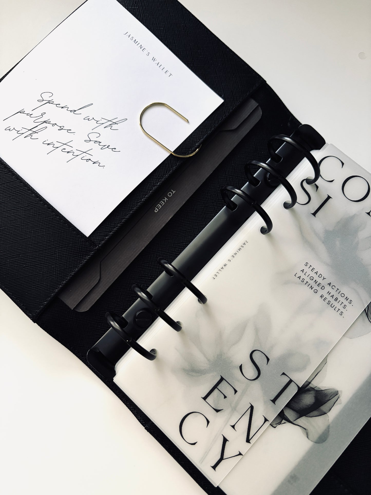 Spend w/ Intention Planner Card