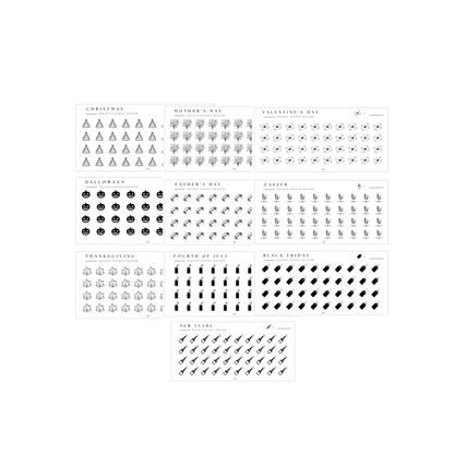 Holiday Savings Trackers | Digital Download