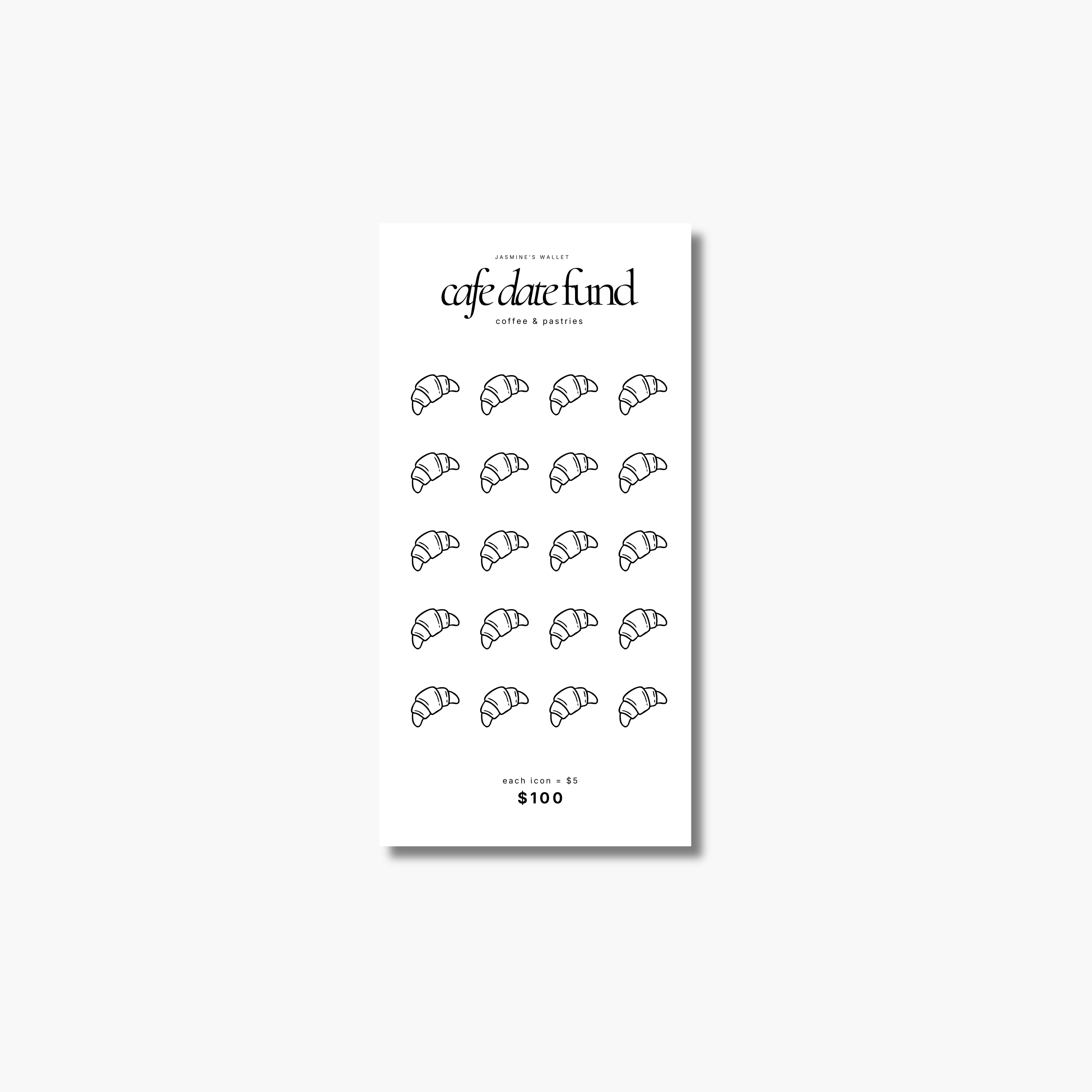 Cafe Date Fund Savings Challenge