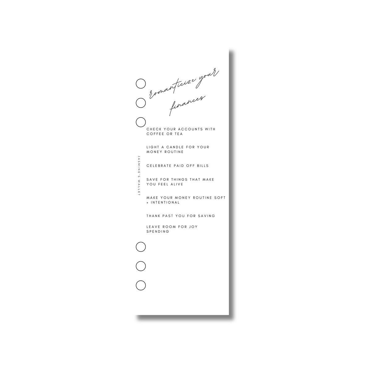 Romanticize Your Finances Half-Dashboard