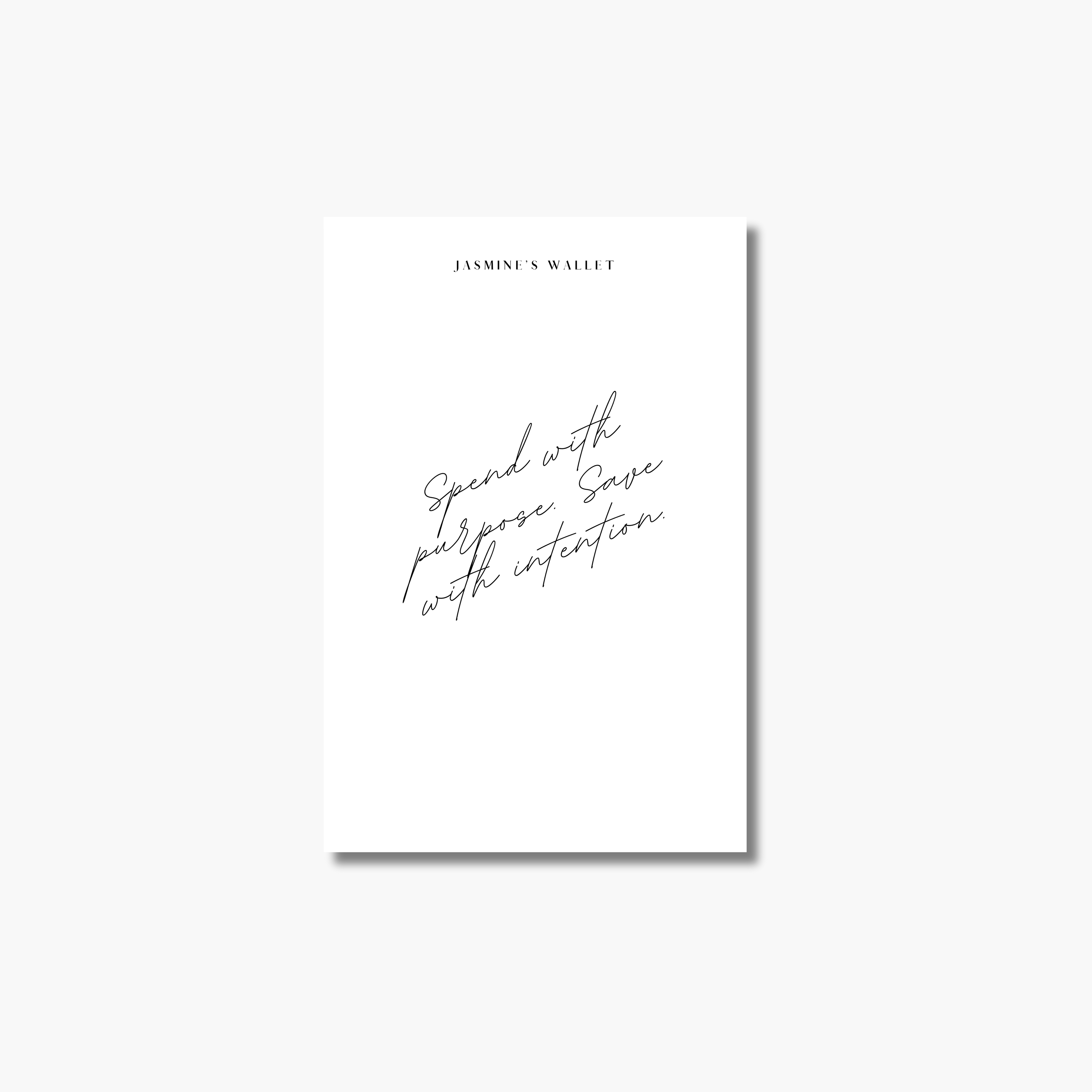 Save w/ Intention Planner Card