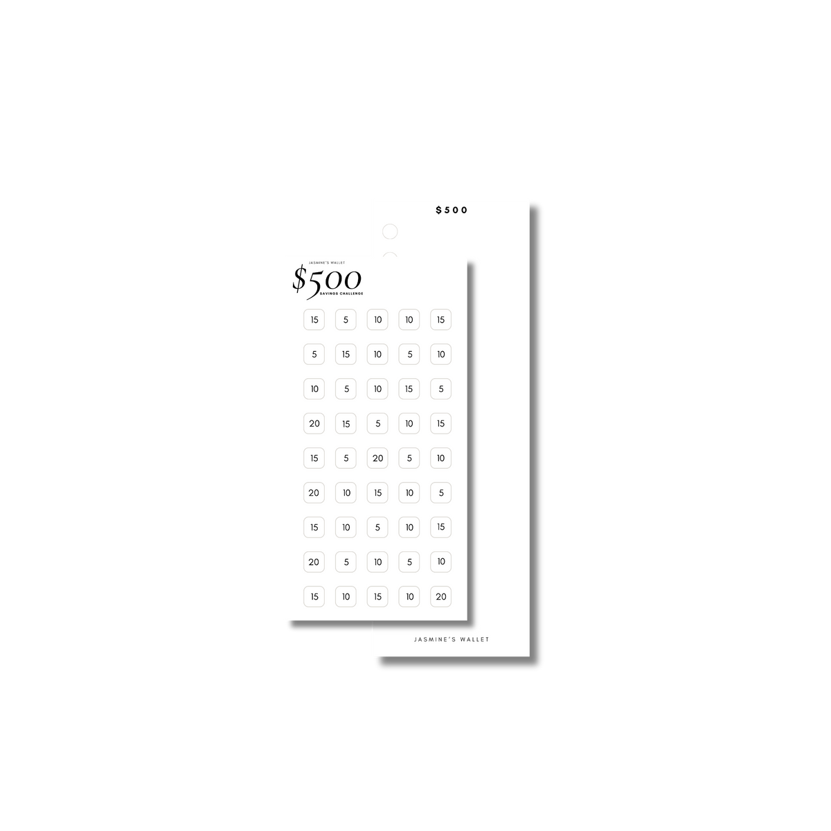 $500 Savings Challenge