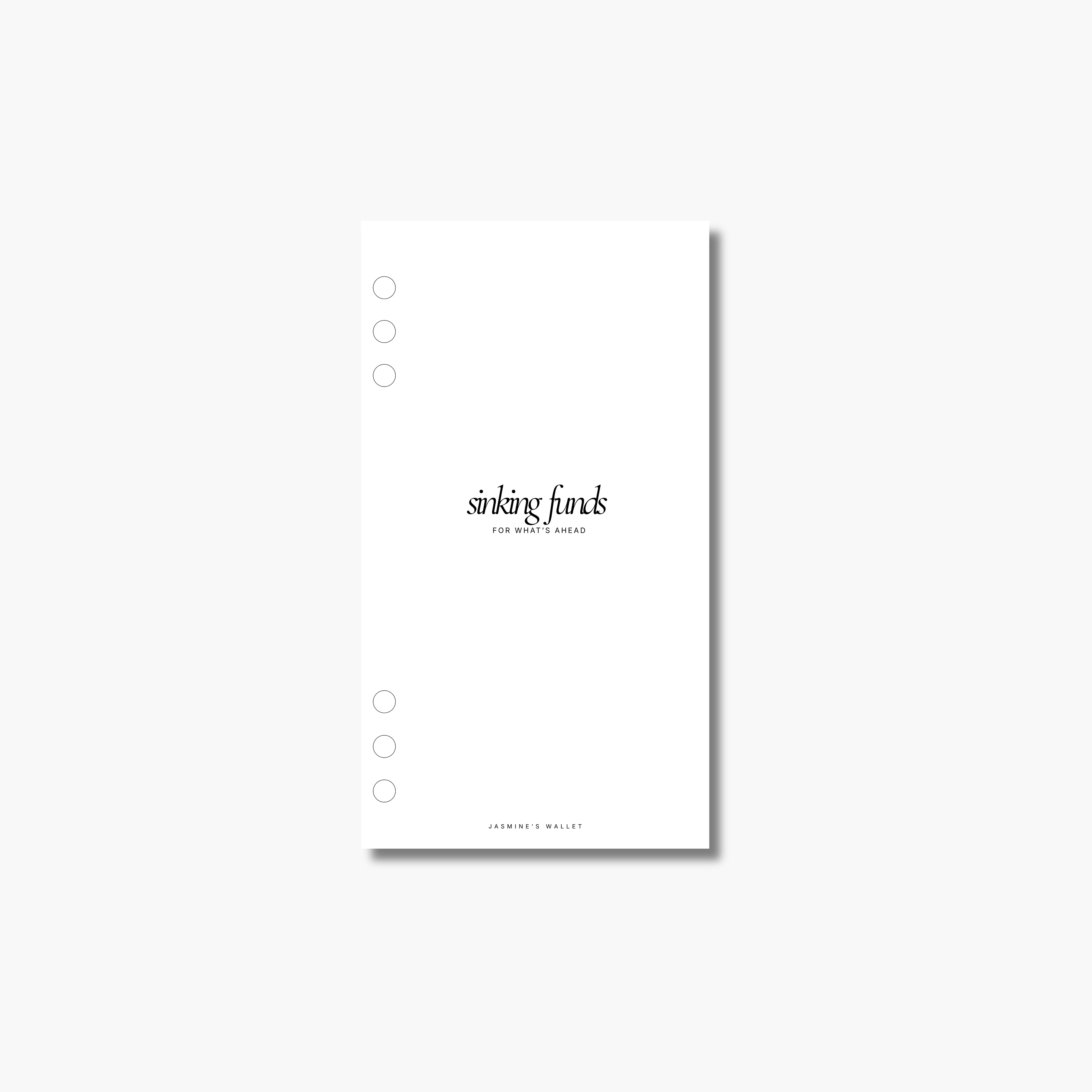 Sinking Funds | Frosted Dashboard