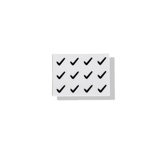 Removable Checkmark Stickers
