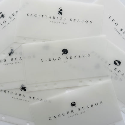 Zodiac Season Envelopes