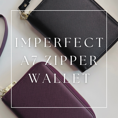 Imperfect A7 Compact Zipper Wallet