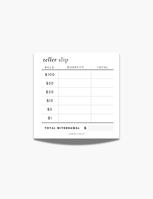 Teller Slips | Post-it Notes