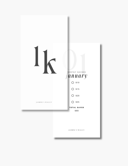 Monthly Savings Challenge | Envelopes
