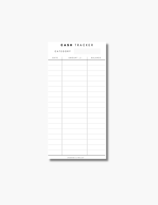 Cash Tracker