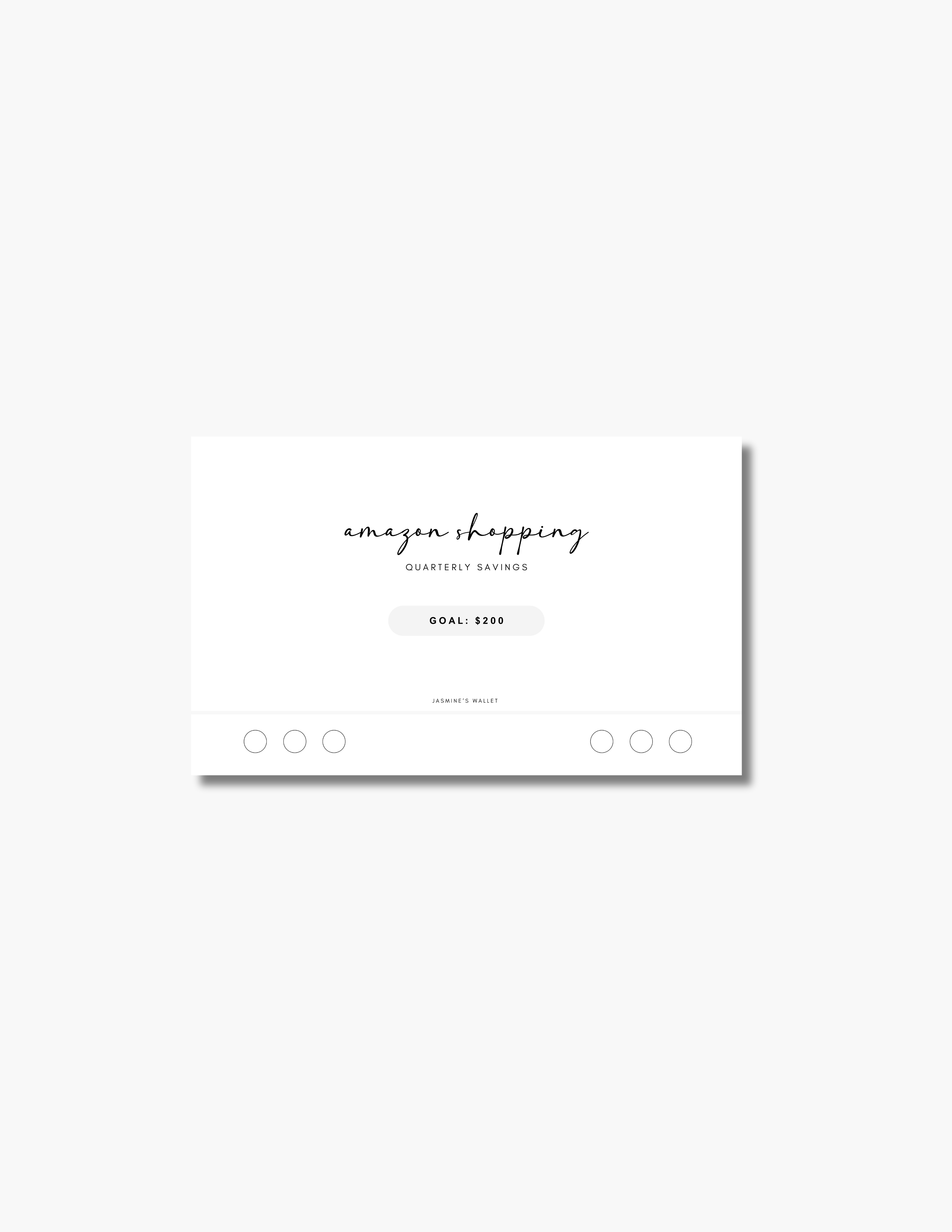 Goal-Oriented Cash Envelopes | A6