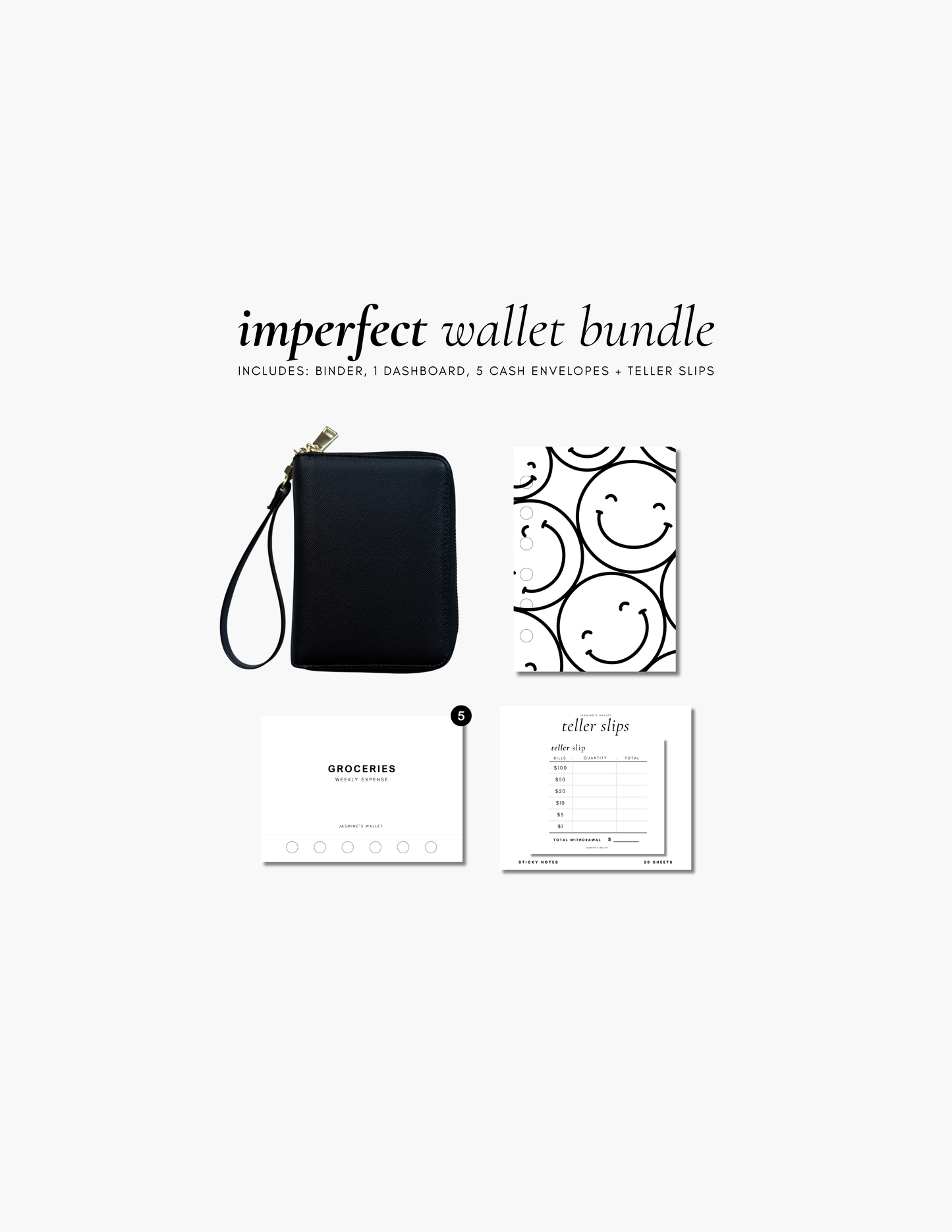 Imperfect A7 Zipper Wallet Bundle
